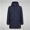 SAVE THE DUCK Giacca Lunga In Softhell Uomo Save The Duck Smeg 17 Wilson P45320M 90010 Blu