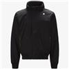 K-WAY Giacca Sailor Uomo K-WAY Amaury Ripstop Marmotta Logo Nylon K1119LW A3C Nero