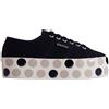 SUPERGA Scarpe Donna SUPERGA 2790 Logo Polkadots Platform Tela Canvas S31163W A4Z Nero