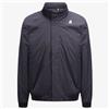 K-WAY Giacca Sailor Uomo K-WAY Amaury Ripstop Marmotta Logo Nylon K1119LW A2B Blu