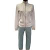 EA7 EMPORIO ARMANI Tuta Donna EA7 Emporio Armani Cotone Garzato Felpa Pantalone 3DTV51 21BC Bianco