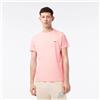 LACOSTE T-shirt Uomo Manica Corta Lacoste Regular Fit TH2038 KF9 Rose