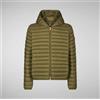 SAVE THE DUCK Piumino Uomo Save The Duck Giga17 Donald D30650M animal-free 40023 Verde Oliva