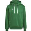 ADIDAS Felpa Unisex Adidas in Cotone Felpato Cappuccio HI2141 Verde