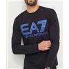 EA7 EMPORIO ARMANI T-shirt Uomo EA7 Emporio Armani Cotone Manica Lunga 3DPT38 1200 Nero