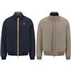 K-WAY Giacca Corta Reversibile Uomo K-WAY Arsene Warm Double K7111HW ABL Blu Beige
