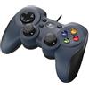 Logitech G Logitech F310 Gamepad, Controller Cablato con Layout Stile Console, Tastierino Direzionale ‎‎4 Switch, XInput/DirectInput, Impugnatura Comoda, Cavo da 1.8 m, PC, ‎Blu/Nero
