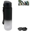 Robertagor HB BORRACCIA SPORTIVA TRASPARENTE BOTTIGLIA PORTATILE 1000ML SPORT FITNESS