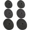 vidaXL Pesi a Disco Gommati per Manubri/Bilancieri Piastre 2x 10 kg/4x 5 kg vidaXL