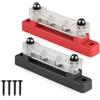 Eurowagens Blocco Di Distribuzione Di Potenza Da 150A 48V Heavy Duty Con 4 Terminali A Dado