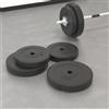 vidaXL Pesi a Disco Gommati per Manubri/Bilancieri Piastre 2x 10 kg/4x 5 kg vidaXL