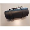 AMAS BORSA BORSELLO RUDY PELLE CUOIO NERO MOTO CUSTOM 28 CM CINTURINO FIBIETTE FIBIA