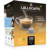 LOLLO CAFFè BIALETTI DECAFFEINATO BOX 100 CAPSULE COMPATIBILI* CAFFE' LOLLO