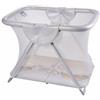Plebani Box per Bambini 0-15 Kg Recinto Neonato Pieghevole Silver - Pratico