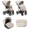NANAN Vernuji Rain Drops - Passeggino Trio Leggero Pieghevole 6-36 mesi Beige