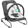 vidaXL Sdraietta per Neonato in Acciaio Dondolo Culla Bambini Colori Diversi vidaXL