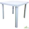 TAVOLO TAVOLINO QUADRATO GIARDINO ESTERNO RESINA FIGARO 80X80XH72 CM BIANCO