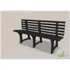 PANCHINA IN RESINA ESTERNO DOGHE ISOTTA 147x51xh75 CM ANTRACITE GIARDINO