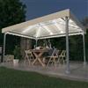 vidaXL Gazebo con Stringa di Luci LED 400x300cm in Alluminio Diversi Colori vidaXL