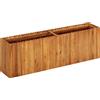 vidaXL Letto Rialzato da Giardino Legno Massello Acacia 200x30x25 cm Fioriera vidaXL