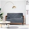 vidaXL Divano Divanetto con Cuscini Bolster Nero 110 cm Velluto divanetto vidaXL