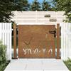 vidaXL Cancello da Giardino 100x175 cm in Acciaio Corten Design Erba cancello vidaXL