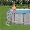 vidaXL Scaletta di Sicurezza a 4 Gradini Flowclear 122 cm Bestway
