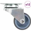 vidaXL 4x Ruote Girevoli Gemellate Rotelle Ruotine Girelle Piedini Basi Mobili vidaXL