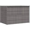 vidaXL Baule da Giardino Grigio 150x100x100 cm in Polyrattan Sedile Cassapanca vidaXL
