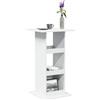 vidaXL Tavolo Bar Portaoggetti Grigio Cemento 60x60x102 cm Multistrato vidaXL
