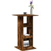 vidaXL Tavolo Bar Portaoggetti Grigio Cemento 60x60x102 cm Multistrato vidaXL