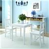 vidaXL Set da Pranzo 3 pz Tavolo e Sedie Sala Cucina Legno di Pino Bianco vidaXL