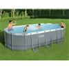 Bestway Piscina fuori terra ovale Bestway 56710 colore grigio 549x274x122 cm