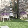vidaXL 1/2x Fioriere da Giardino in Legno di Pino 70x70x70 cm Colori Diversi vidaXL