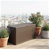 TOOMAX Cassapanca contenitore Baule da esterno in Resina 120x57x63 cm Marrone