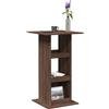 vidaXL Tavolo Bar Portaoggetti Grigio Cemento 60x60x102 cm Multistrato vidaXL