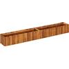 vidaXL Letto Rialzato da Giardino Legno Massello Acacia 200x30x25 cm Fioriera vidaXL