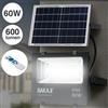 BAKAJI Faro LED 60W con Pannello Solare Luce Esterno Alta Luminosita 600lm + Telecomand