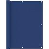 vidaXL Paravento da Balcone Blu 120x600 cm in Tessuto Oxford Tenda Frangivento vidaXL