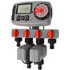 vidaXL Timer Automatico Irrigazione a 4 Vie 3 V A Programmatore Acqua Giardino vidaXL