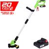 Bakaji Decespugliatore Elettrico a Batteria Litio 20V Tagliaerba Tagliabordi Rasaerba