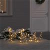 vidaXL Slitta trainata da renna con 160 LED Bianco caldo Decorazioni Natalizie vidaXL