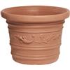 Telcom Vaso tondo in Resina festonato 60xh44cm 65 L. piante e fiori giardino PRE