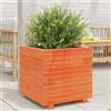 vidaXL Fioriera Giardino Marrone Cera 50x50x49,5cm Legno Massello Pino vidaXL