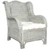 vidaXL Divano con Cuscino in Rattan Naturale e Lino 1/2 Posto Colori Diversi vidaXL