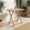 DELTA TRADE Tavolo da Giardino Pieghevole Legno 100x60x75 cm Legno Pic Nic