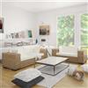 vidaXL Set Divani in Rattan Naturale Sofa 2+3 Posti con Cuscini Casa Salotto vidaXL