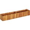 vidaXL Letto Rialzato da Giardino Legno Massello Acacia 200x30x25 cm Fioriera vidaXL