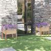 vidaXL 1/2x Fioriere da Giardino in Legno di Pino 70x70x70 cm Colori Diversi vidaXL