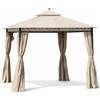 G. DEL RE Teli Gazebo 3x3 Set 4 Teli Laterali Modello Eden colore Ecrù